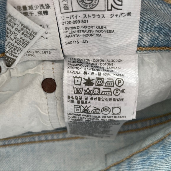 Levi’s High Rise Jean Shorts Light Wash 31 - Picture 5 of 6